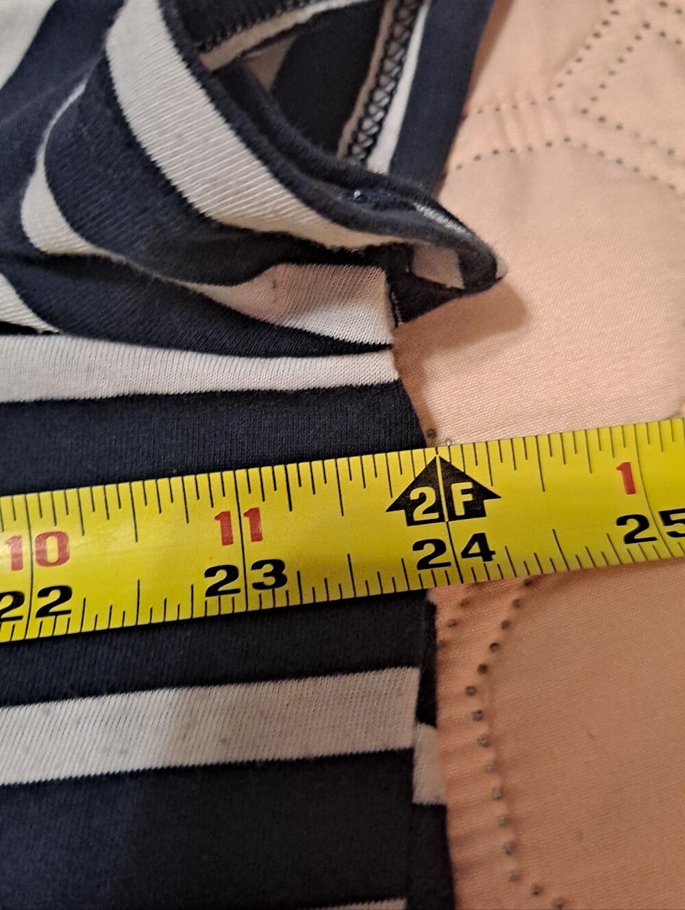 Lane Bryant Womens Navy & White Striped Tee - 'Wine not?' Graphic Size 18/20 - Picture 3 of 6